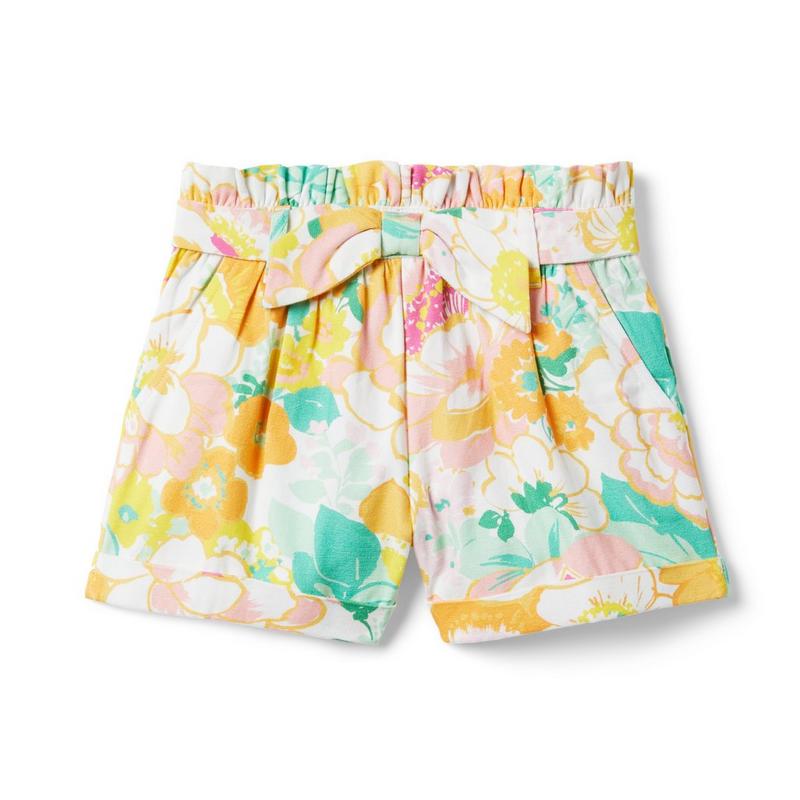 Floral Paperbag Waist Short - Janie And Jack
